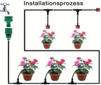 Automatic Drip Irrigation Kit Hose with Adjustable Drippers for Garden Plants Flowers Bonsai Efficient Auto Watering System (10m (32.8ft)) - Image 6