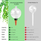 Soilagua 19 oz Up to 2 Weeks Extra Large Plant Watering Globes, 4 Pack - Image 5