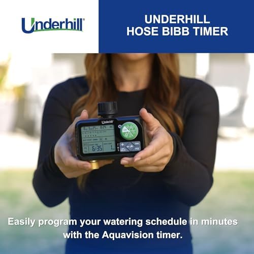 Underhill AquaVision Digital Hose Timer, Dual Zone Automatic Garden Water Timer with LCD Display, Programmable Irrigation Controller for Sprinklers, Drip Systems & Garden Hose Faucets - Image 5