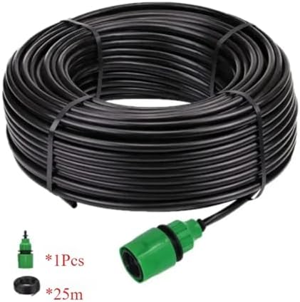 Garden supplies DIY 5-50m PVC Garden Watering Garden Hose 4/7mm Micro Irrigation Pipe Drip Watering Kits with Adjustable Drippers Nozzle(B-25M) - Image 2