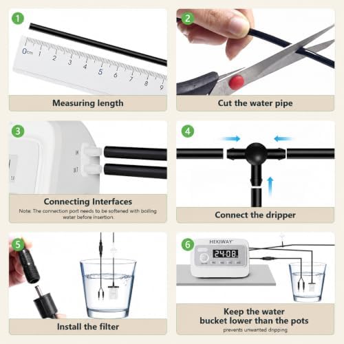 Automatic Indoor Plant Waterer, 49FT Drip Irrigation Kit for 15 Pots - Image 5