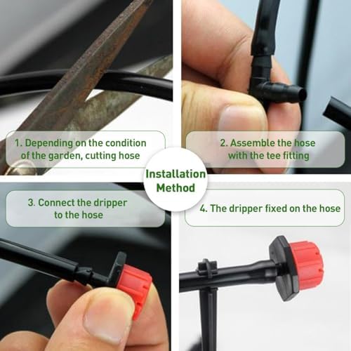 Automatic Drip Irrigation Kit Hose with Adjustable Drippers for Garden Plants Flowers Bonsai Efficient Auto Watering System (25m (82ft)) - Image 6