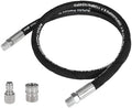 Pressure Washer Whip Hose Power Washer Jumper Hose for Pressure Washing with Steel Connector 3/8 Inch NPT Quick Connect Plug Hose Reel Connector Hose, 4000 PSI, 7FT, 1PCS by NuFlySic