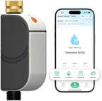 Smart Bluetooth Water Timer for Garden Hose, Heavy-Duty Brass Inlet Water Hose Timer Outdoor, Set & Forget Programmable Irrigation Controller with App, One-Button Manual Watering, IP65 Waterproof by EZAIoTSmart