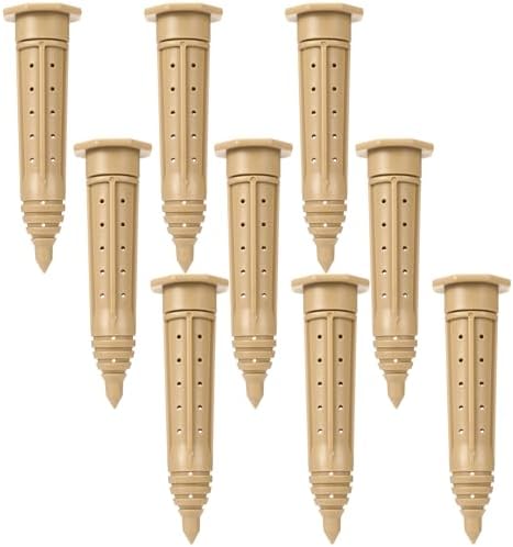 Briwooody 9 Pack 8 Inch Deep Watering Stakes, ABS Root Irrigation Spike by Briwooody