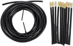 Focket Drip Irrigation System, 33ft 10 Nozzles 360 Adjustable 8mm Compatible Garden Watering System, Automatic Sprinkler Kit with 10 Copper Nozzles for Outdoor Garden Raised Bed (5/8 Universal 10m - Image 4