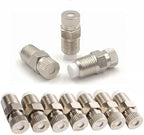 Misting Nozzles, 20pcs Brass Replacement Heads with Filter, High Pressure Atomizing Sprayer for Outdoor Cooling System, 1/8" NPT(0.6mm) by Unknown
