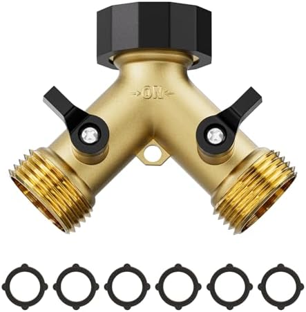 SPECILITE Garden Hose 50 ft x 5/8 in Heavy Duty + Garden Hose Splitter 2 Way - Image 6