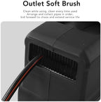 GOTOTOP Retractable Hose Reel PVC Garden Hose Reel with 20m 65.6ft 2m Inlet Auto Lock Smooth Retraction 9 Spray Modes for Garden Lawn Yard Watering in 23 to 113 Degrees Fahrenheit - Image 5