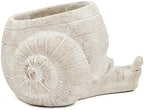 Decorative Snail Planter, 9.5 Inch, Textured Beige - Image 2