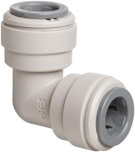John Guest Acetal Copolymer Tube Fitting, Union Elbow, 1/4" Tube OD (Pack of 10) by JohnGuest