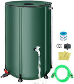 SKM Collapsible Rain Barrel with Spigots & Overflow Kit, 100 Gallon, Green by SKM