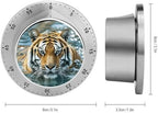Tiger Swims in The Water Kitchen Timers for Cooking Chef Cooking Timer Clock 60-Minute Visual Timers Indoor Mechanical Accurate Countdown Timer No Batteries Required - Magnetic Backing - Image 2