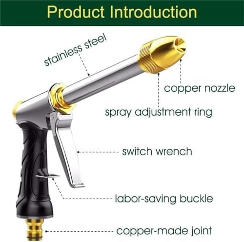 High-Pressure Water Gun for Cleaning Car Wash Machine Garden Watering Hose Nozzle Sprinkler Foam Water Gun Cleaning Tool - Image 5