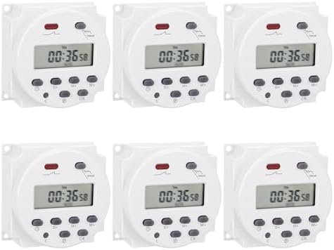 Timer Switch, AC 220V 16Amp, Programmable Timer Time Relay Switch by Weasch