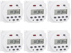 Timer Switch, AC 220V 16Amp, Programmable Timer Time Relay Switch by Weasch