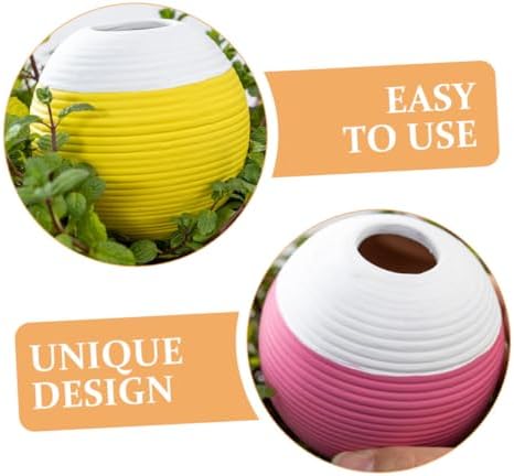 4pcs Terracotta Watering Globes Self-Watering Spikes for Indoor and Outdoor Plants, Drip Irrigation Plant Stakes for Potted Gardens, Automatic Watering Device Set - Image 6