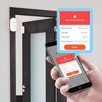 4 Pack WiFi Wireless Door Window Sensor,TUYA Smart Alarm with Free Notification APP Control Home Security Alarm System, Compatible with Alexa, Google Home, Siri - Image 3