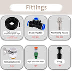 Drip Irrigation System for Raised Garden Bed, Adjustable Mist Nozzles Outdoor Plant Irrigation System, Leak-Proof & Easy Installation - Image 3