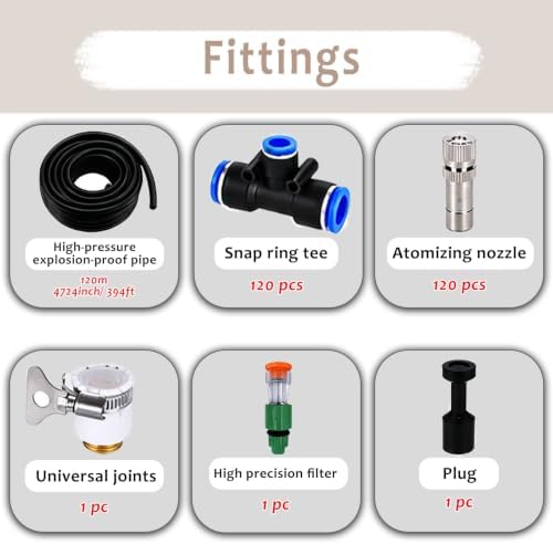 Drip Irrigation System for Raised Garden Bed, Adjustable Mist Nozzles Outdoor Plant Irrigation System, Leak-Proof & Easy Installation - Image 3
