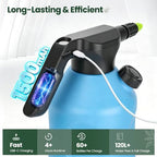 TaroKitc Electric Spray Bottle 2L/0.5 Gallon, 3 Speed Adjustable Battery Powered Garden Sprayer, Rechargeable Automatic Plant Mister with Adjustable Nozzle for Indoor/Outdoor Plants - Image 4