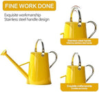 1.5 Gallon Metal Watering Can for Outdoor Plants, Watering Can, Yellow - Image 3