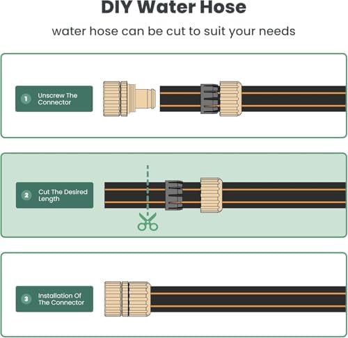 Giraffe Tools Garden Hose 5/8", 50ft Water Hose Heavy Duty - Image 6