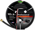 100' Foot x 5/8" Professional Contractor Black Rubber Garden Hose - Pack of (2) by Unknown