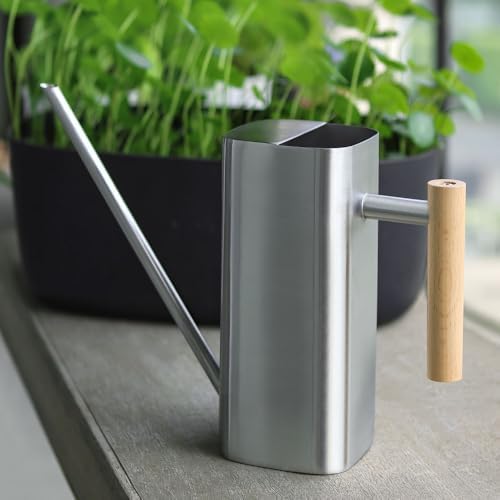 Stainless Steel Watering Can, 1L/35oz for Indoor Plants - Image 6