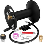 High Pressure Washer Hose Reel 100ft 3/8" NPT, 4000 PSI Heavy Duty Steel Power Washer Hose Reel with Swivel Arm, Mounting Bracket & M22 14mm Fitting, Wall/Machine/Van/Trailer Mount Compatible by YEHERITAUTOPARTS