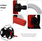 Freestanding Garden Hose Reel Organizer with Coiling Mechanism - Image 3