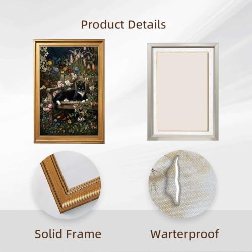 Gold Vintage Framed Glass Bottle Wall Art, Still Life Painting Print - Image 2