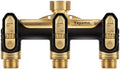 Garden Hose Splitter 3 Way, Heavy Duty Metal Water Spigot Splitter by Yayamz