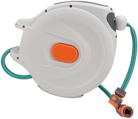Yosoo Retractable Water Hose Reel with Auto Rewind, Any Length Lock, (20m) - Image 5