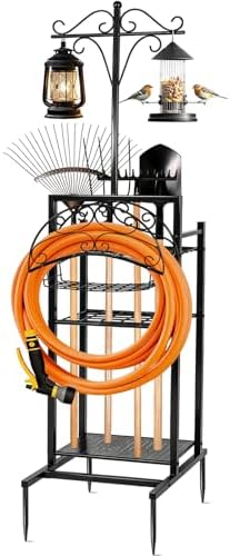 3-in-1 Garden Hose Holder with Tool Organizer by DHLANROY