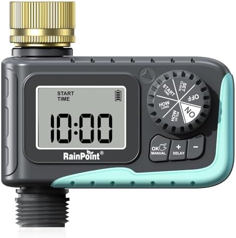 RAINPOINT Sprinkler Timer with Brass Swivel by RainPoint