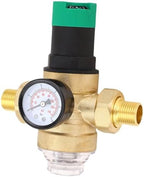 LiebeWH Water Pressure Regulator, Adjustable Brass Reducer with Filter, 0.1 to 122F Pressure Meter for Garden and RV Use (1/2 inch (DN15)) - Image 5