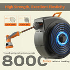 Retractable Garden Hose Reel 100 FT, 1/2" Heavy Duty Garden Hose - Image 2