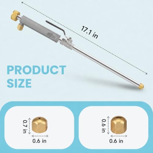 Jet Nozzle for Garden Hose, High Pressure Washer Hose Nozzle - Image 3