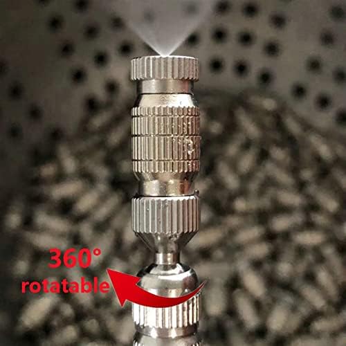 10-Pack High Pressure Brass Fog Nozzles | 360 Degree Swivel Nozzle Base - Image 2