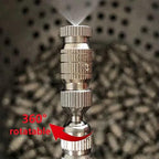 10-Pack High Pressure Brass Fog Nozzles | 360 Degree Swivel Nozzle Base - Image 2