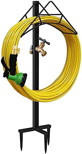 Artigarden Garden Hose Holder Stand with Brass Spigot Faucet Freestanding by Artigarden