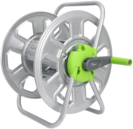 Metal Water Hose Reel Hold 100FT of 5/8" Hose by Garden