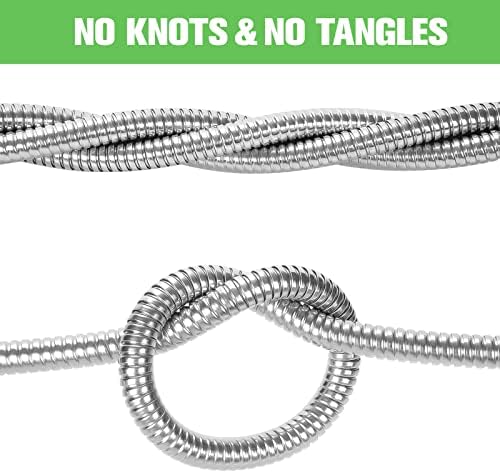 TVKB Metal Garden Hose 75ft Stainless Steel Water Hose Super Tough Flexible Water Pipe with 3/4 inch Brass Fittings and Sprayer Nozzle, Kink & Tangle Free, Rust Proof - Image 6