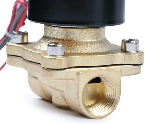 U.S. Solid 1/2" Brass Electric Solenoid Valve 24VAC Air Non-potable Water NBR Normally Closed - Image 6