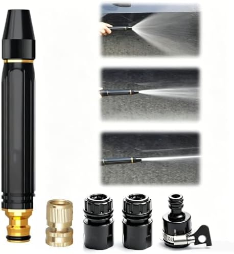 Portable High Pressure Hose Nozzle Fits 3/4" Garden Hose by Unknown