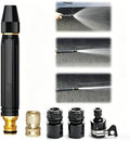 Portable High Pressure Hose Nozzle Fits 3/4" Garden Hose by Unknown