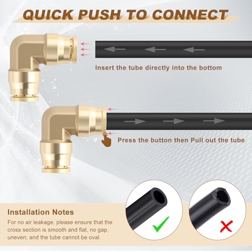 1/2" 90° Swivel Union Elbow, DOT Approved Air Line Connector 5PCS - Image 3