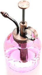 Plant Mister- Pink Glass Bottle & Brass Sprayer (Antique Copper) - Image 6