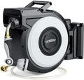 Tuyeho Heavy-Duty Automatic Retractable Garden Hose Reel 130FT Wall Mount by Tuyeho